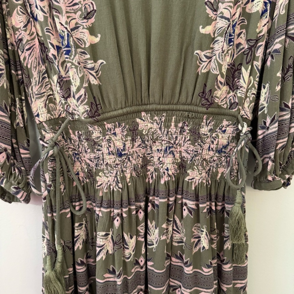 Free People Moonlight Drive Dress Floral Boho Small - Picture 5 of 16